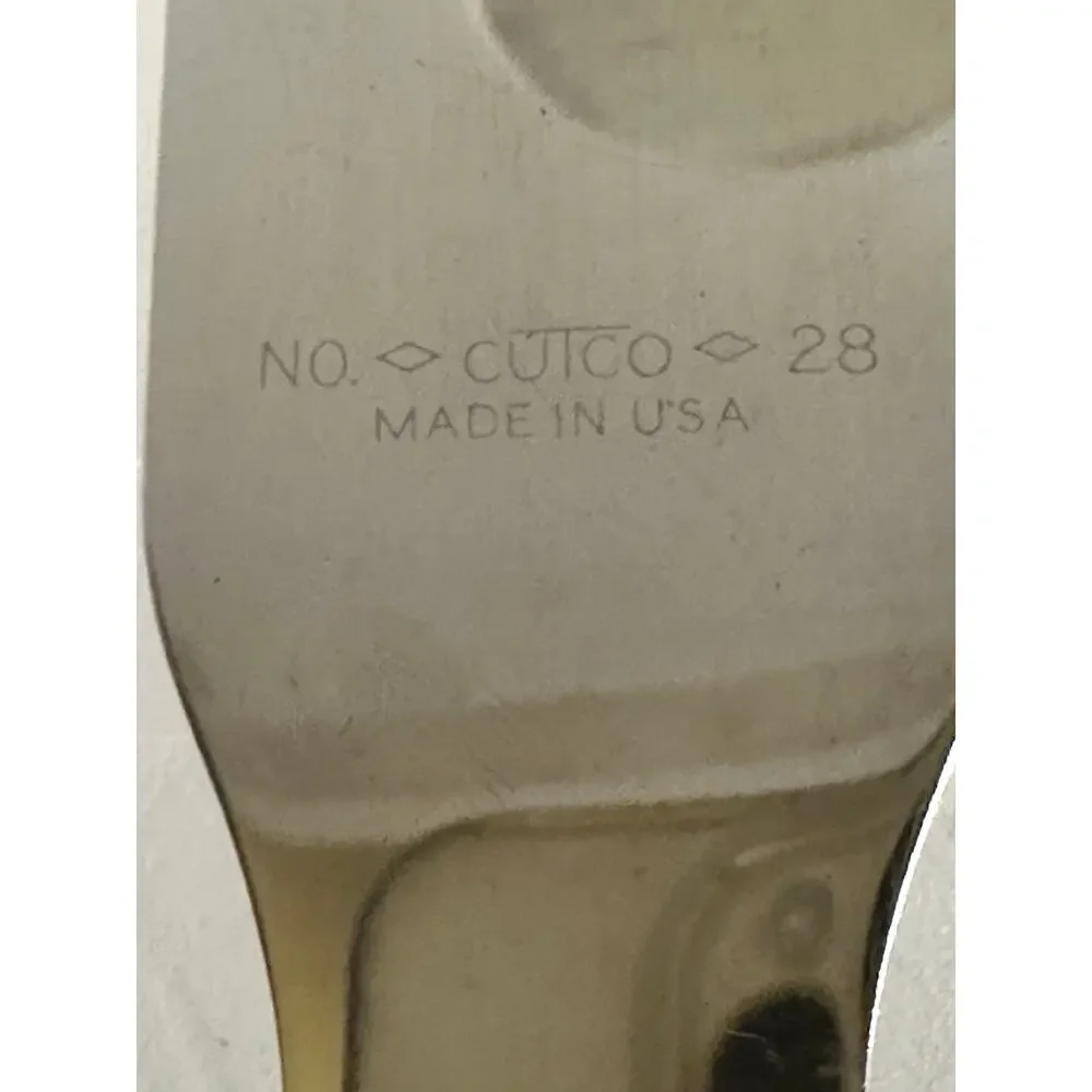VTG Cutco No. 28 Spatula Spreader Knife Classic Brown Handle